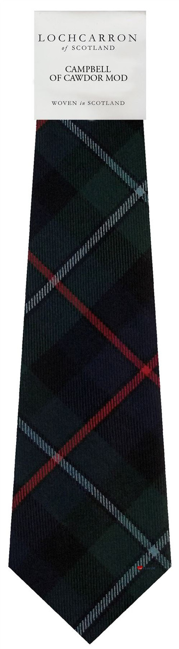 Mens Neck Tie Campbell of Cawdor Modern Tartan Lightweight Scottish Clan Tie