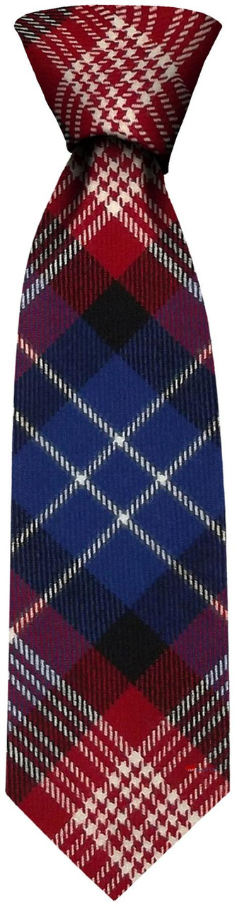 Mens Neck Tie United States St Andrews Modern Tartan Lightweight Scottish Clan Tie