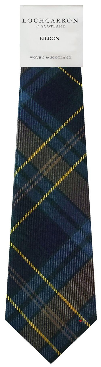 Mens Neck Tie Eildon Modern Tartan Lightweight Scottish Clan Tie