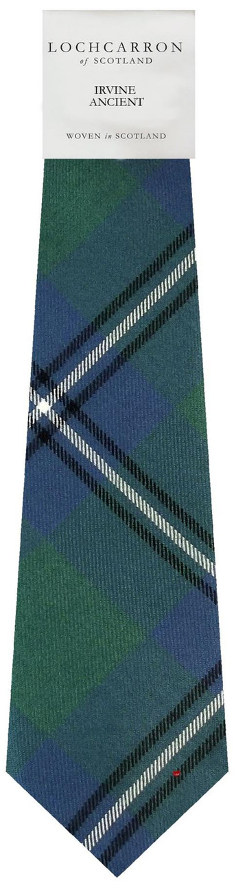 Mens Neck Tie Irvine Ancient Tartan Lightweight Scottish Clan Tie