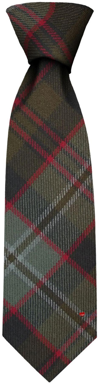 Mens Neck Tie Lochaber Weathered Tartan Lightweight Scottish Clan Tie