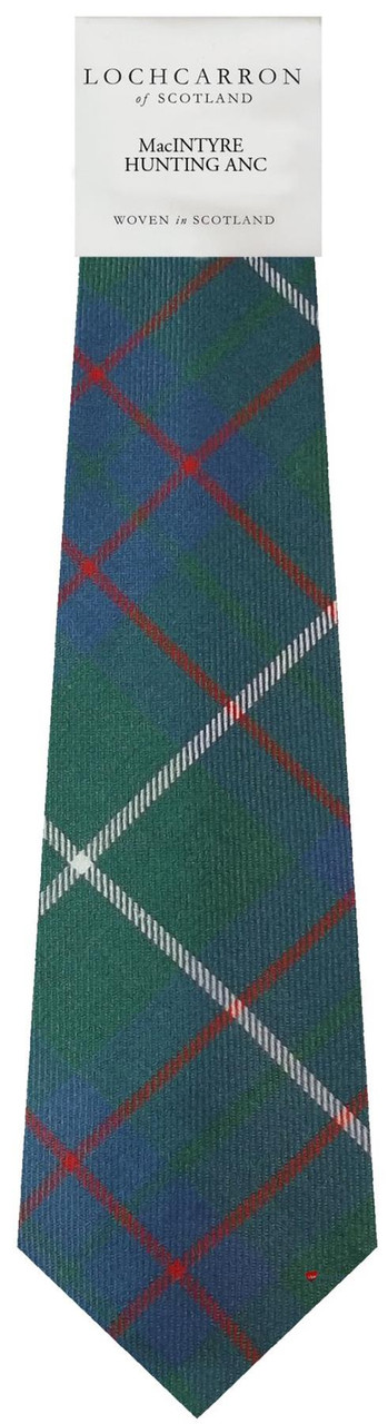 Mens Neck Tie MacIntyre Hunting Ancient Tartan Lightweight Scottish Clan Tie