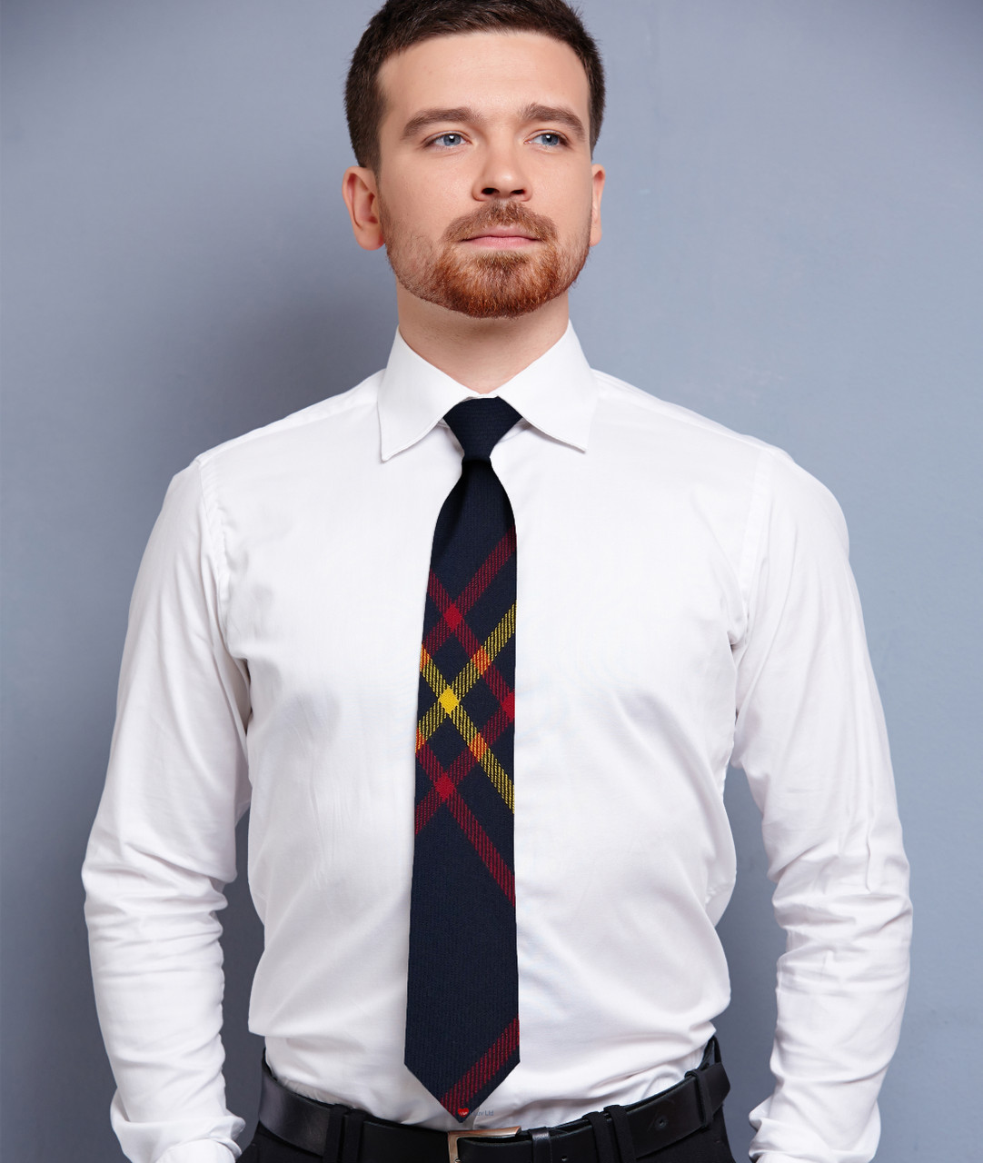 Mens Neck Tie MacLaine Of Lochbuie Hunting Modern Tartan Lightweight Scottish Clan Tie