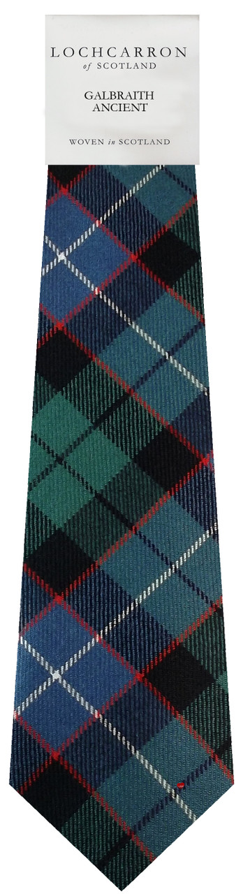 Mens Neck Tie Galbraith Ancient Tartan Lightweight Scottish Clan Tie