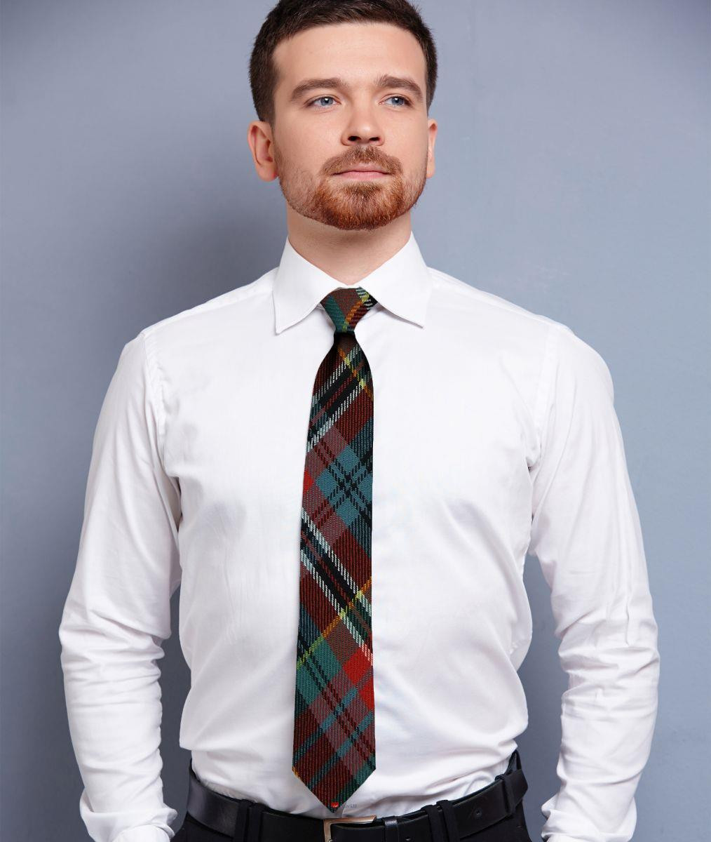 Mens Neck Tie Kidd Ancient Tartan Lightweight Scottish Clan Tie