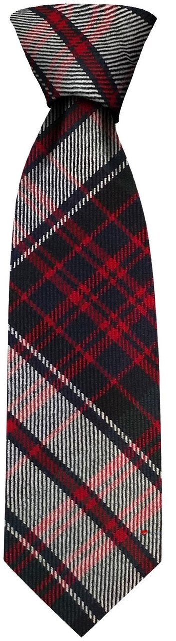 Mens Neck Tie MacDonald Dress Modern Tartan Lightweight Scottish Clan Tie