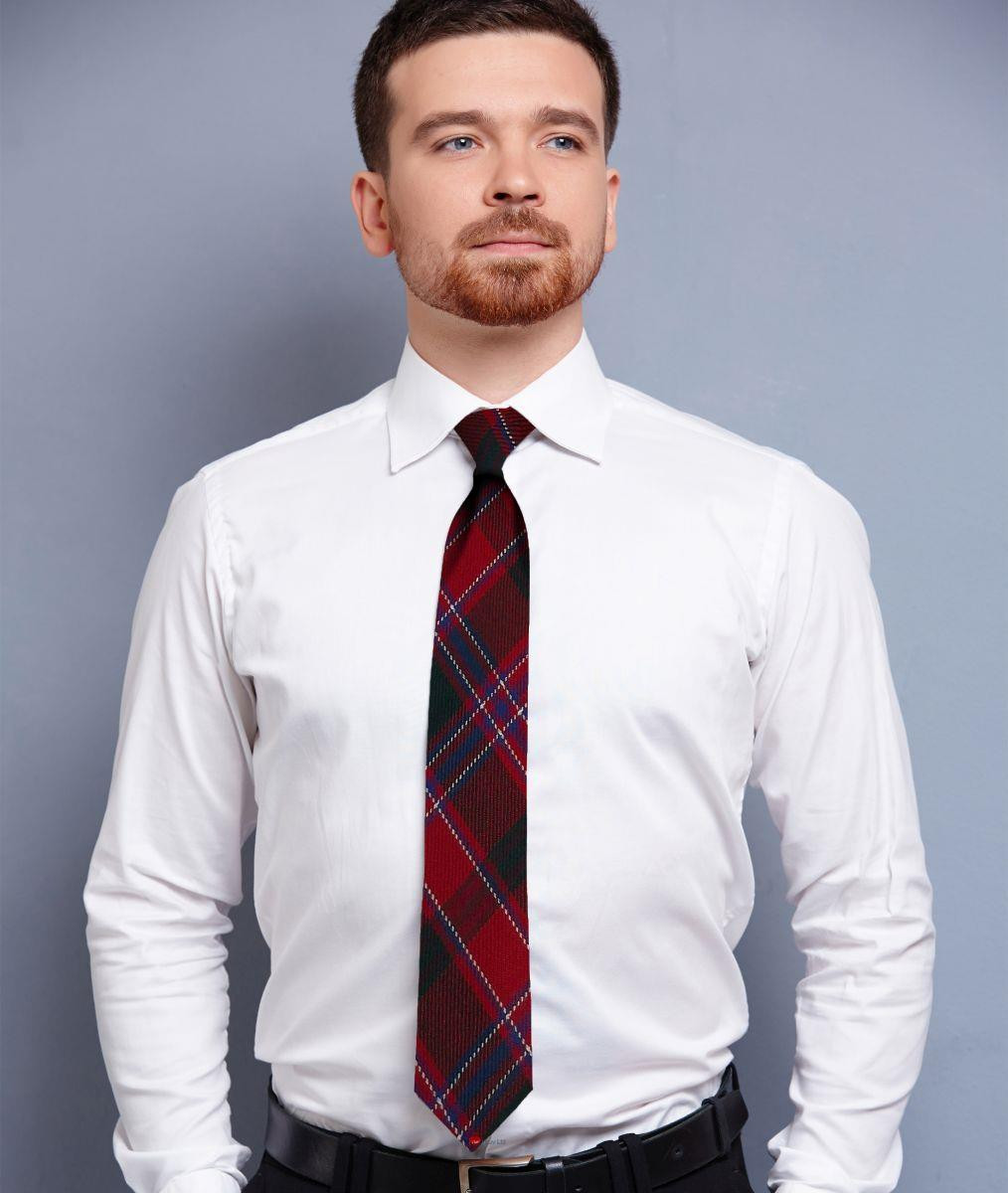 Mens Neck Tie Dalziel Modern Tartan Lightweight Scottish Clan Tie