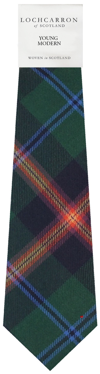 Mens Neck Tie Young Modern Tartan Lightweight Scottish Clan Tie