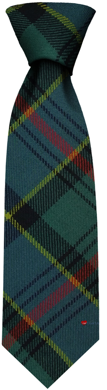 Mens Neck Tie Ogilvie Hunting Ancient Tartan Lightweight Scottish Clan Tie