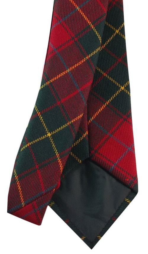 Mens Neck Tie Burnett Tartan Modern Tartan Lightweight Scottish Clan Tie