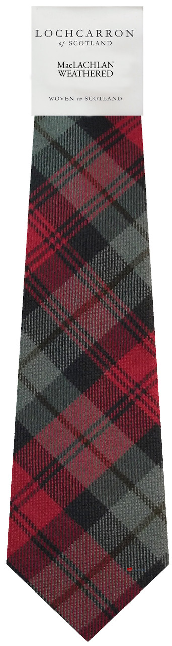 Mens Neck Tie MacLachlan Weathered Tartan Lightweight Scottish Clan Tie
