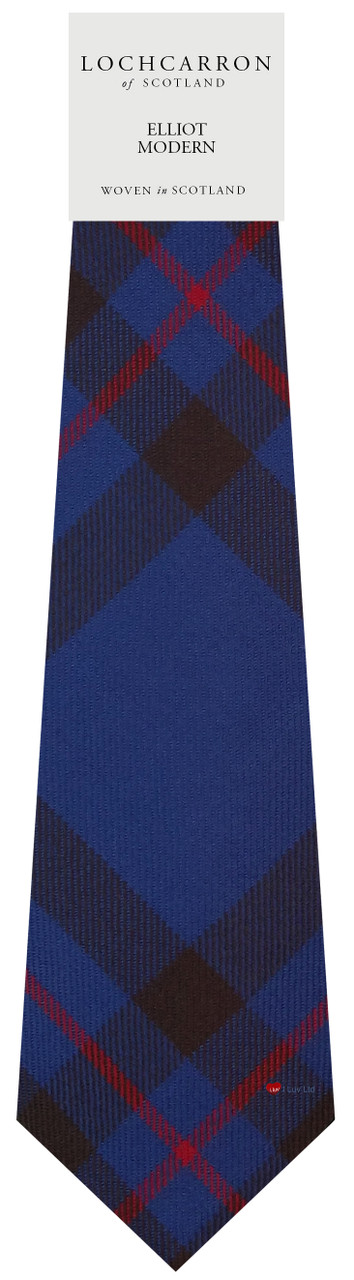 Mens Neck Tie Elliot Modern Tartan Lightweight Scottish Clan Tie