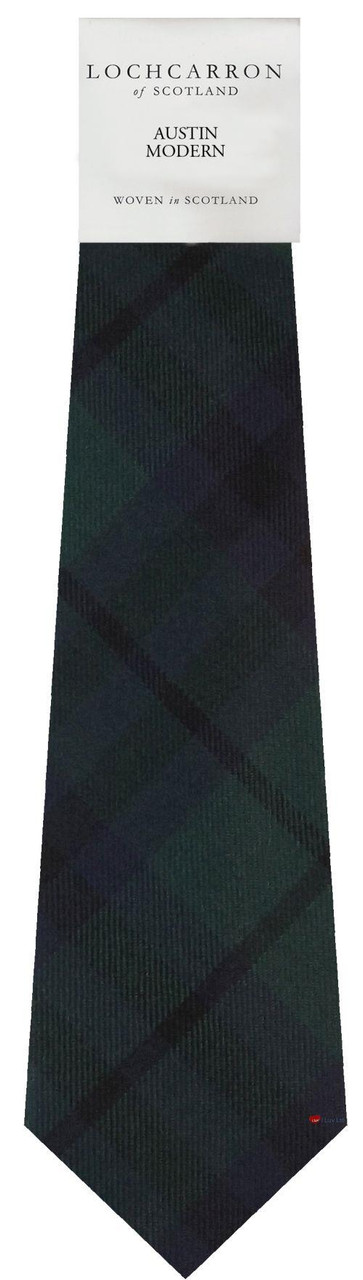 Mens Neck Tie Austin Modern Tartan Lightweight Scottish Clan Tie