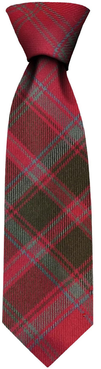 Mens Neck Tie Grant Weathered Tartan Lightweight Scottish Clan Tie