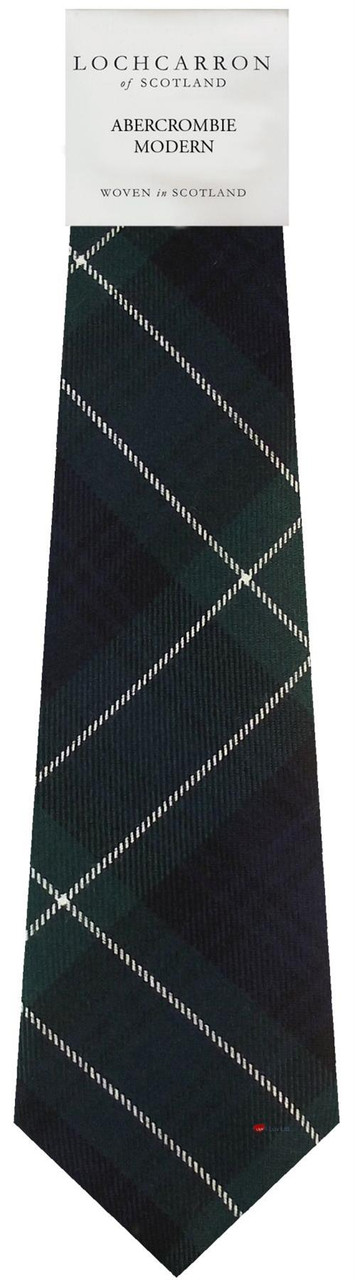 Mens Neck Tie Abercrombie Modern Tartan Lightweight Scottish Clan Tie
