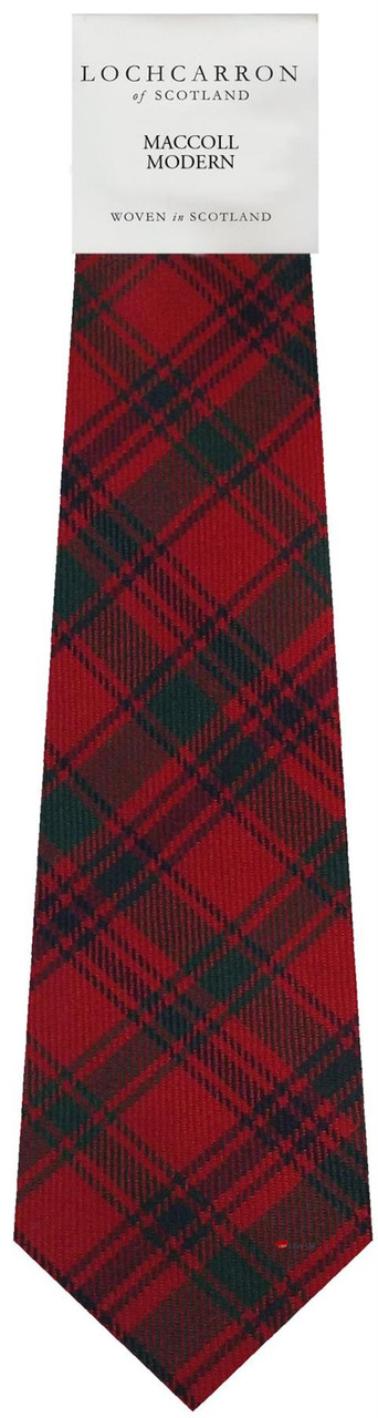 Mens Neck Tie MacColl Modern Tartan Lightweight Scottish Clan Tie