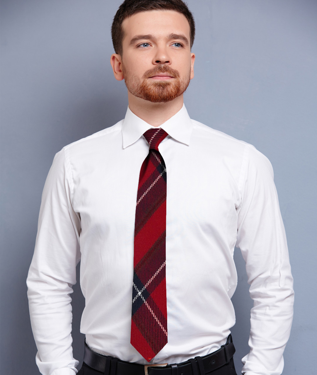 Mens Neck Tie Inverness Modern Tartan Lightweight Scottish Clan Tie