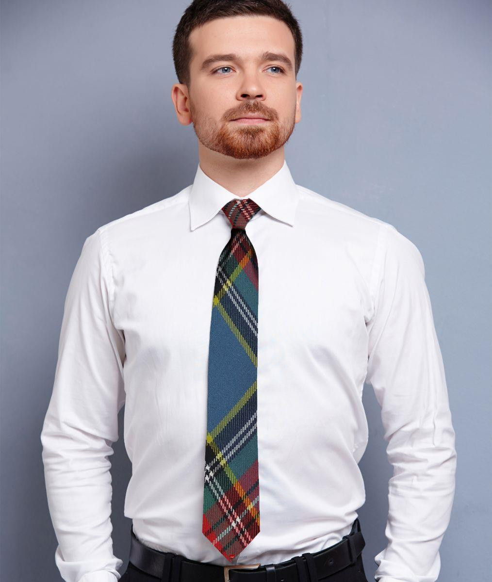 Mens Neck Tie MacBeth Ancient Tartan Lightweight Scottish Clan Tie