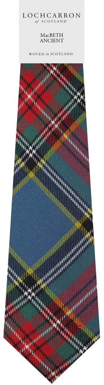 Mens Neck Tie MacBeth Ancient Tartan Lightweight Scottish Clan Tie