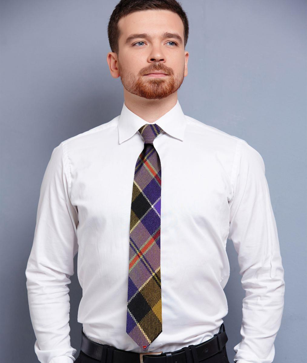 Mens Neck Tie Culloden Ancient Tartan Lightweight Scottish Clan Tie