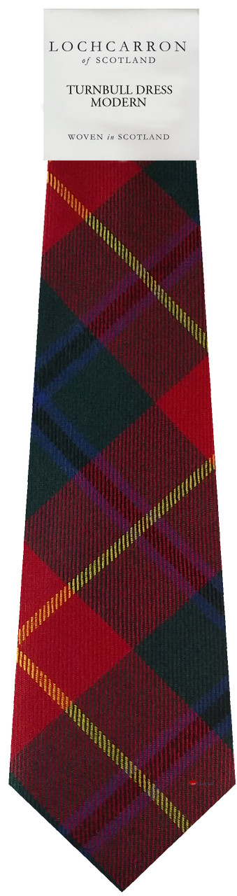 Mens Neck Tie Turnbull Dress Modern Tartan Lightweight Scottish Clan Tie