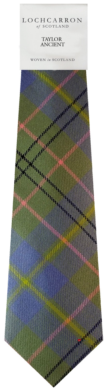 Mens Neck Tie Taylor Ancient Tartan Lightweight Scottish Clan Tie