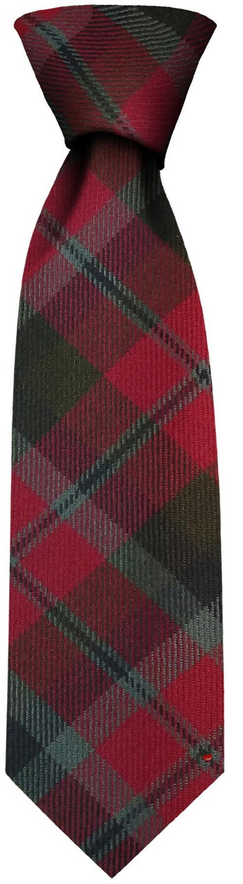 Mens Neck Tie MacNaughton Weathered Tartan Lightweight Scottish Clan Tie