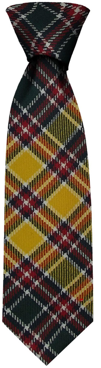 Mens Neck Tie Jacobite Modern Tartan Lightweight Scottish Clan Tie