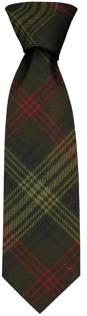 Mens Neck Tie Ross Hunting Weathered Tartan Lightweight Scottish Clan Tie