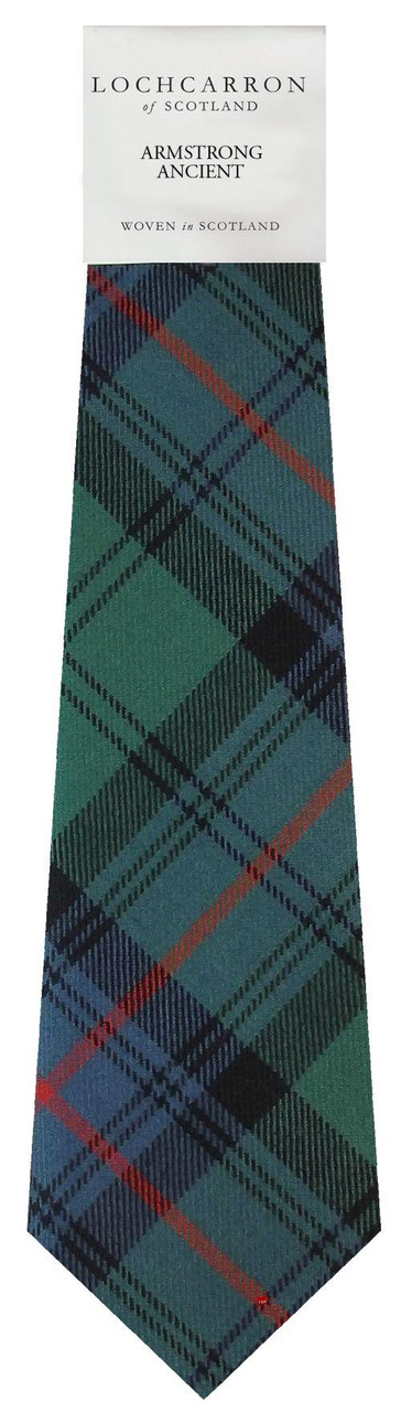 Mens Neck Tie Armstrong Ancient Tartan Lightweight Scottish Clan Tie