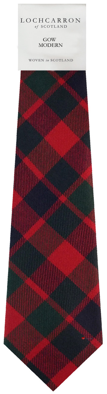 Mens Neck Tie Gow Modern Tartan Lightweight Scottish Clan Tie