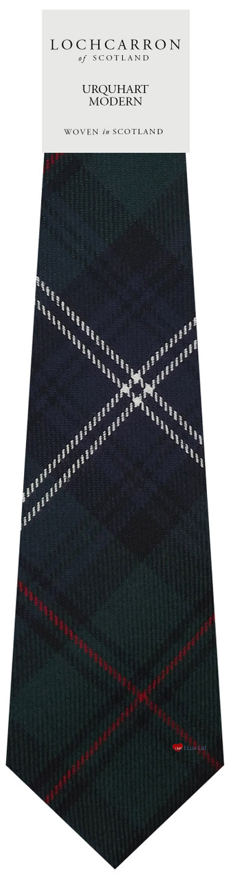 Mens Neck Tie Urquhart Modern Tartan Lightweight Scottish Clan Tie