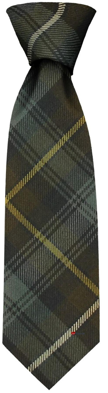 Mens Neck Tie Campbell of Argyll Weathered Tartan Lightweight Scottish Clan Tie