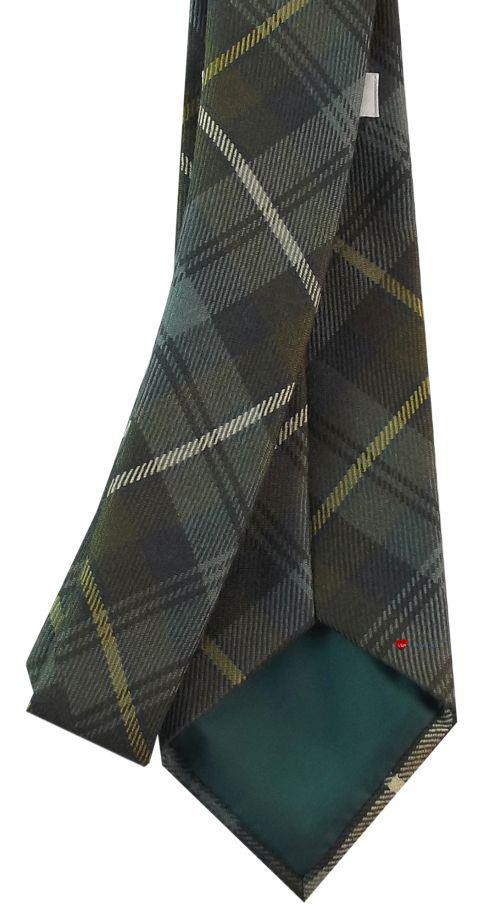 Mens Neck Tie Campbell of Argyll Weathered Tartan Lightweight Scottish Clan Tie