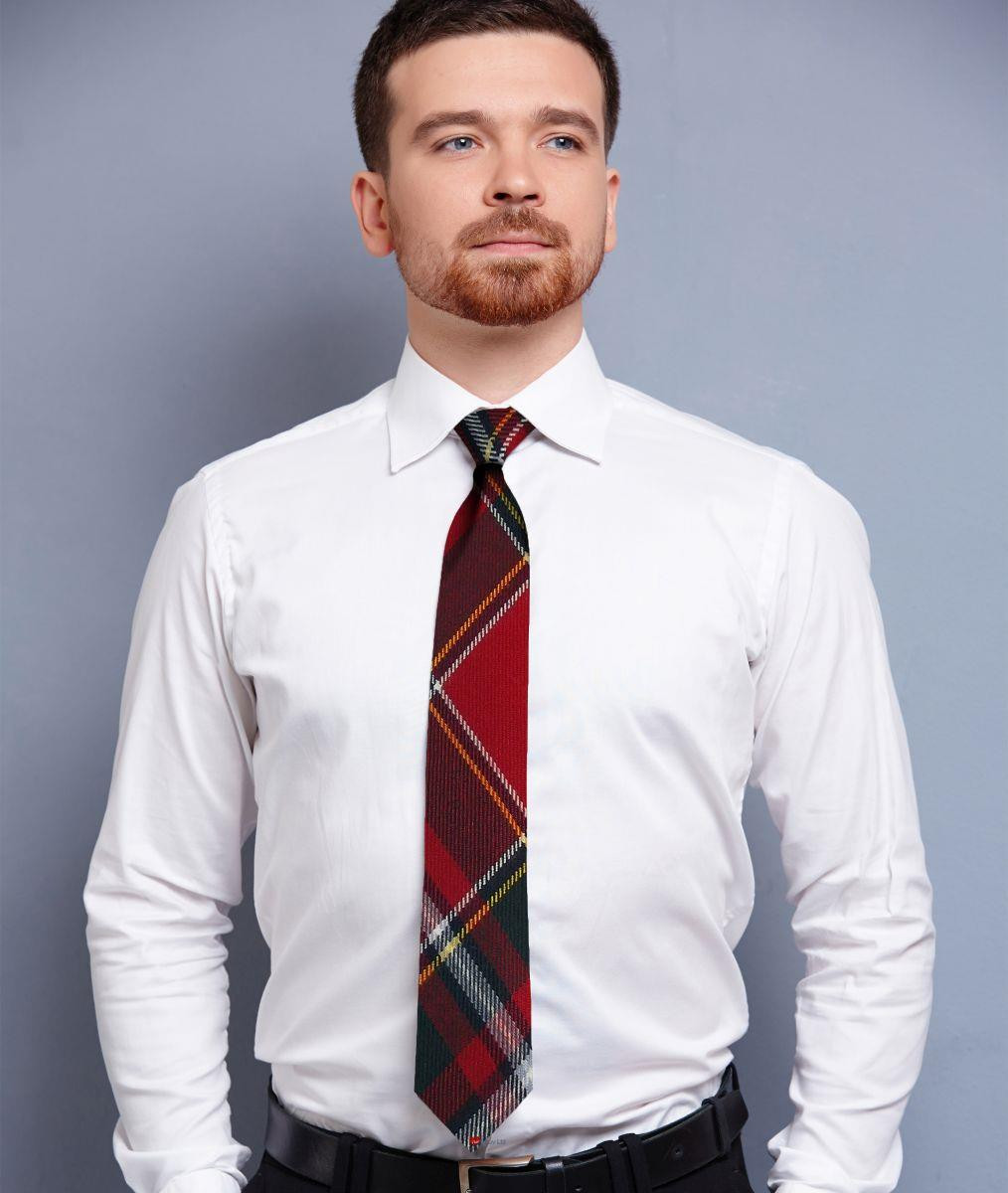 Mens Neck Tie Drummond Of Perth Modern Tartan Lightweight Scottish Clan Tie