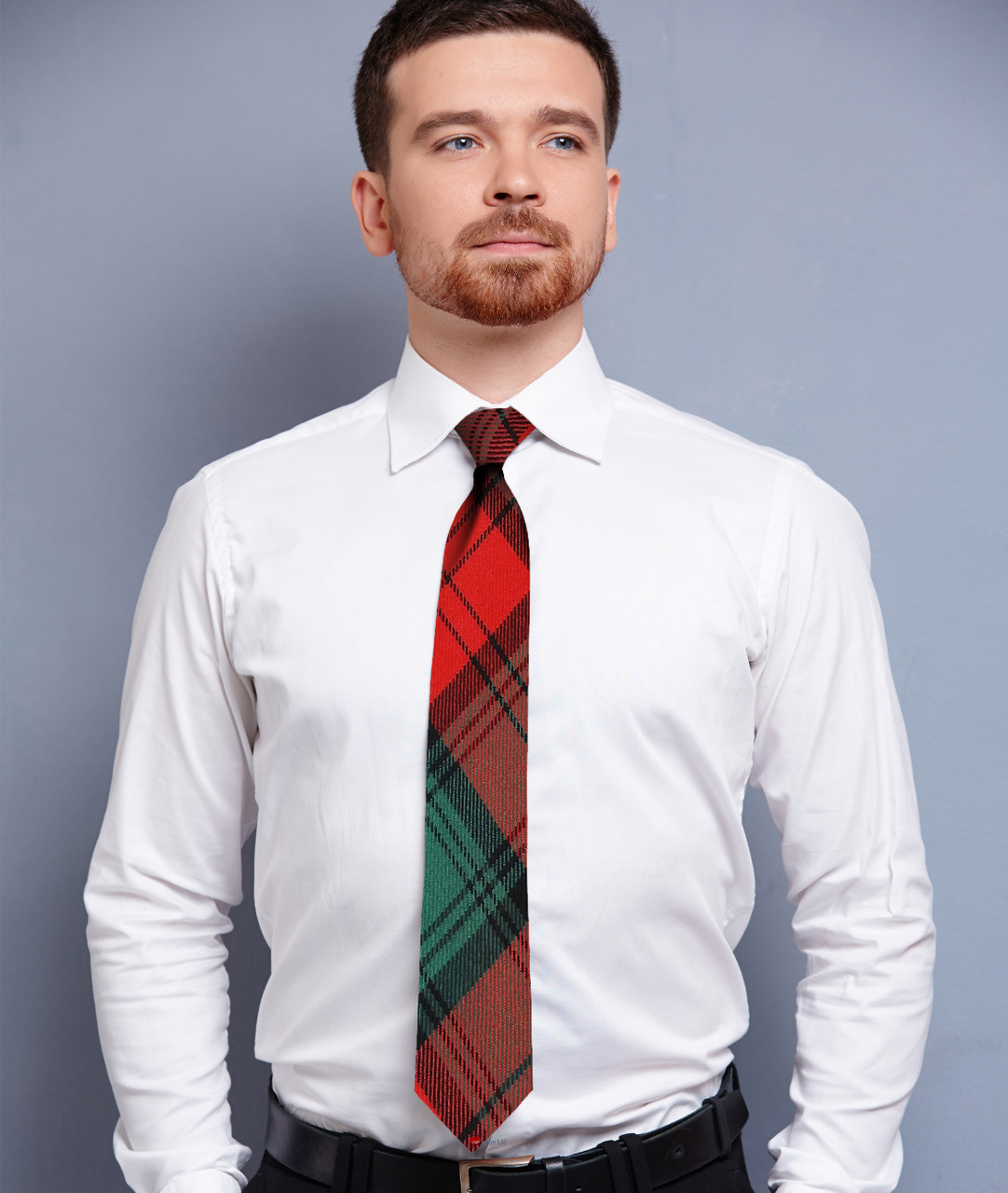Mens Neck Tie Stewart Of Atholl Ancient Tartan Lightweight Scottish Clan Tie