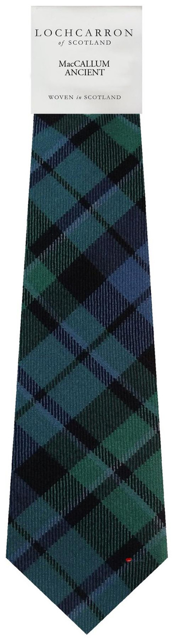 Mens Neck Tie MacCallum Ancient Tartan Lightweight Scottish Clan Tie