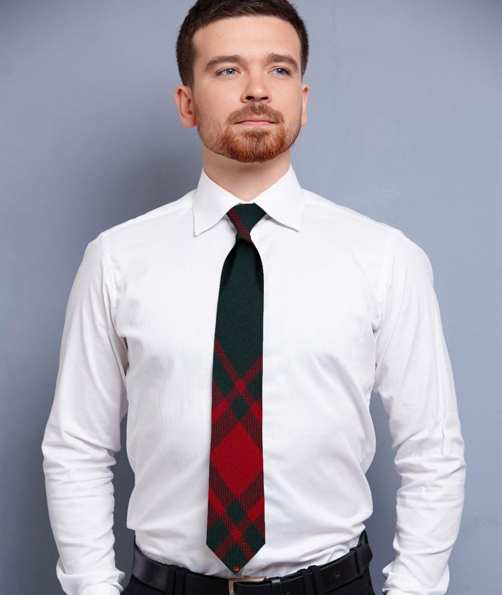 Mens Neck Tie Middleton Modern Tartan Lightweight Scottish Clan Tie