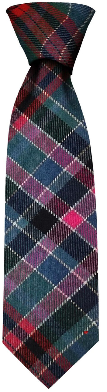 Mens Neck Tie Gordon Red Ancient Tartan Lightweight Scottish Clan Tie