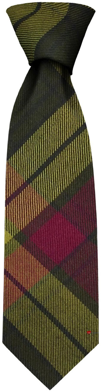 Mens Neck Tie MacMillan Old Weathered Tartan Lightweight Scottish Clan Tie