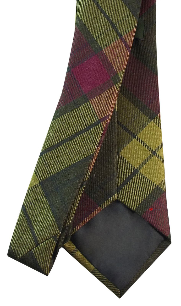 Mens Neck Tie MacMillan Old Weathered Tartan Lightweight Scottish Clan Tie