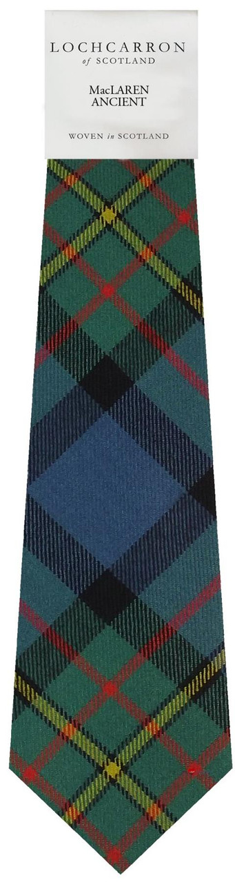 Mens Neck Tie MacLaren Ancient Tartan Lightweight Scottish Clan Tie