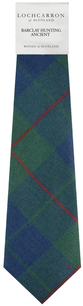 Mens Neck Tie Barclay Hunting Ancient Tartan Lightweight Scottish Clan Tie