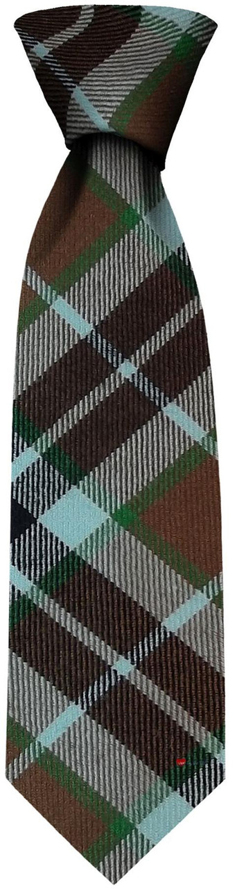 Mens Neck Tie Thompson Hunting Ancient Tartan Lightweight Scottish Clan Tie
