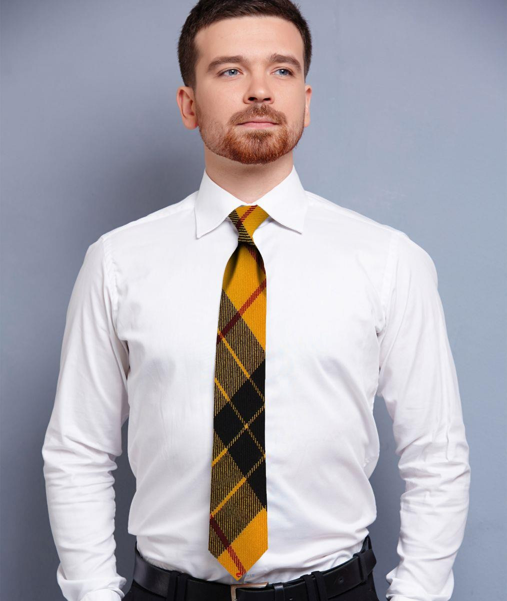 Mens Neck Tie MacLeod Dress Modern Tartan Lightweight Scottish Clan Tie