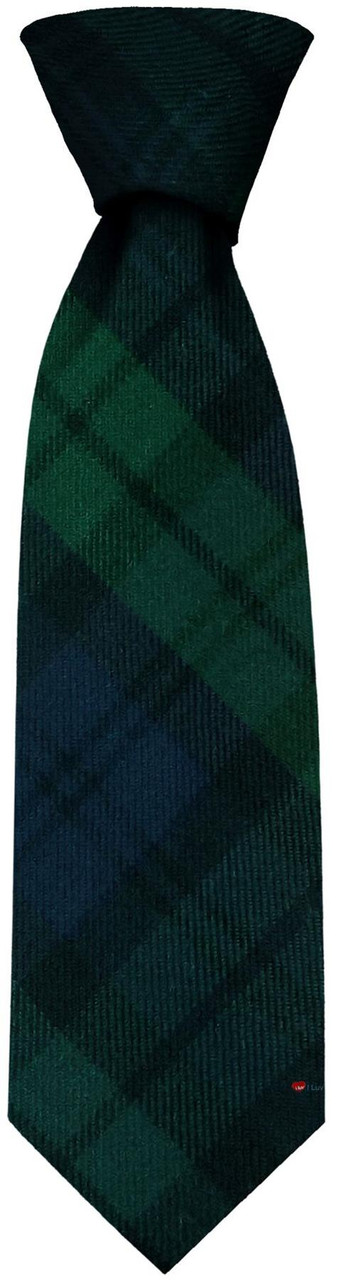 Mens Neck Tie Black Watch Modern Tartan Military Lightweight Scottish Clan Tie