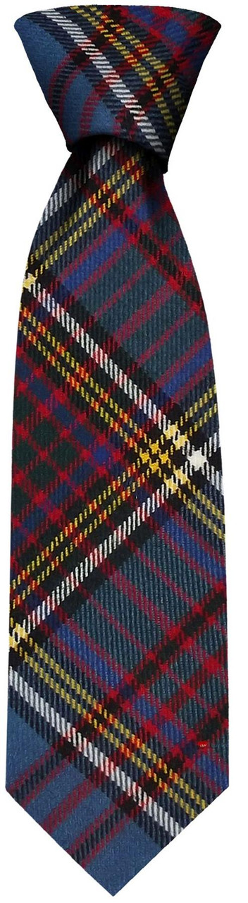Mens Neck Tie Anderson Modern Tartan Lightweight Scottish Clan Tie