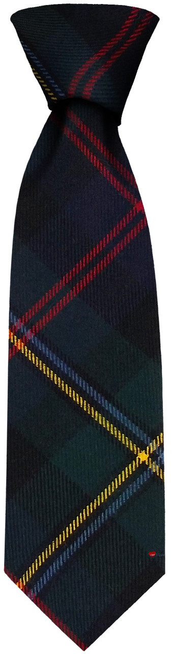 Mens Neck Tie Malcolm Modern Tartan Lightweight Scottish Clan Tie