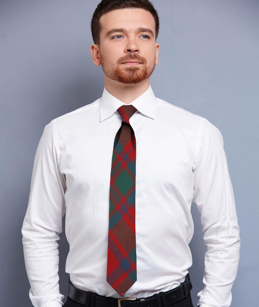 Mens Neck Tie MacIntosh Ancient Tartan Lightweight Scottish Clan Tie