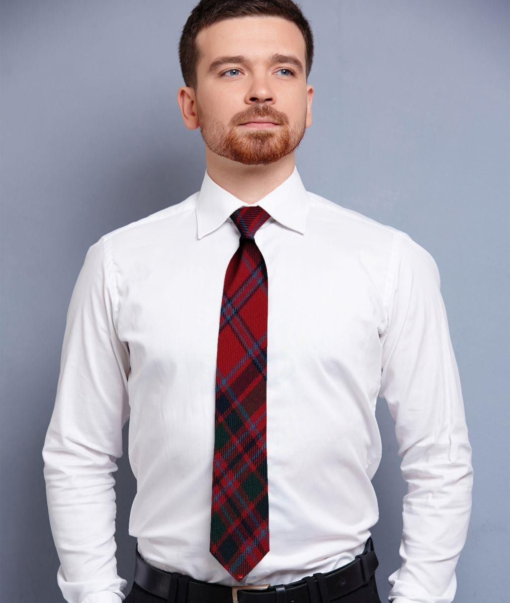 Mens Neck Tie MacGillivray Modern Tartan Lightweight Scottish Clan Tie